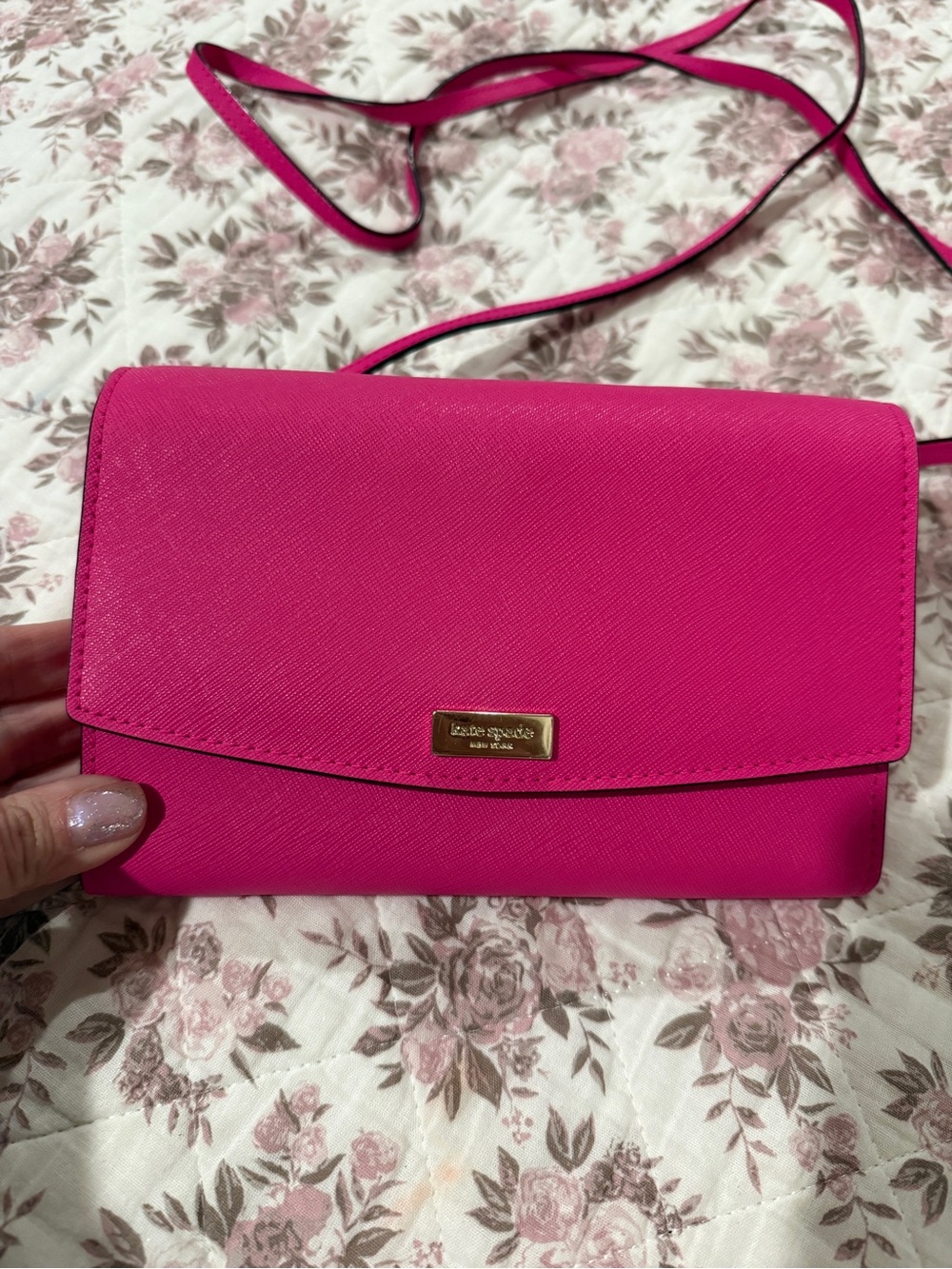 NWOT Kate Spade New York Lauren Way Winni Fuschia Crossbody Bag